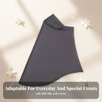 Milk Silk Headscarf, Solid Color, All Seasons, Outdoor, Prayer, Multi-Function