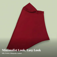 Milk Silk Headscarf, Solid Color, All Seasons, Outdoor, Prayer, Multi-Function