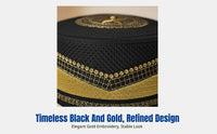 Autumn Winter Men's Embroidered Prayer Cap, Thick Hard Muslim Flat Top
