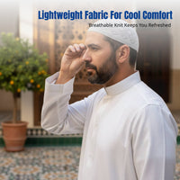 Men's Muslim Cap, Breathable Nylon, Summer, Prayer Hat