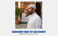 Men's Muslim Cap, Breathable Nylon, Summer, Prayer Hat