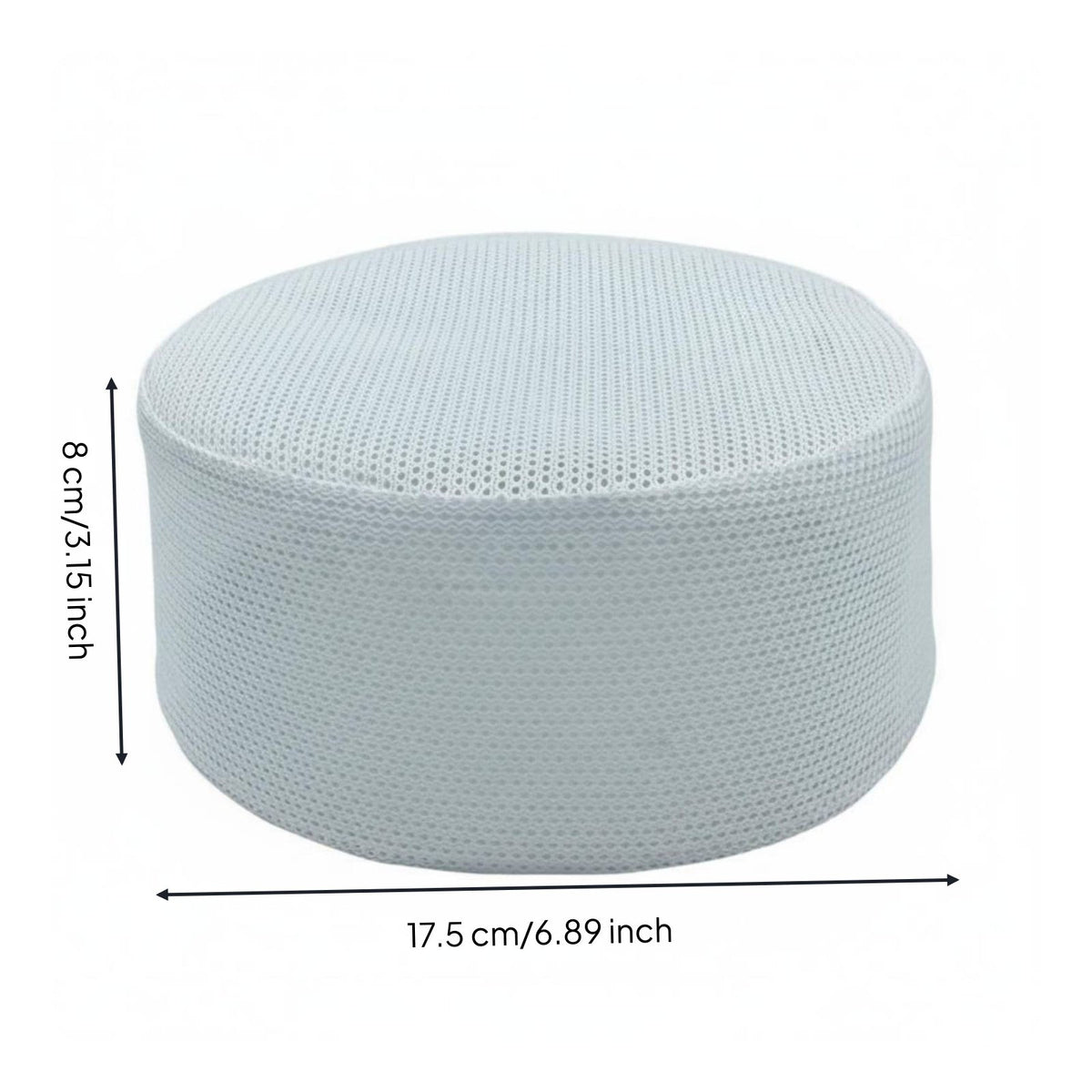 Mesh Muslim Cap, Lightweight Breathable Men's Prayer Hat for Restaurant