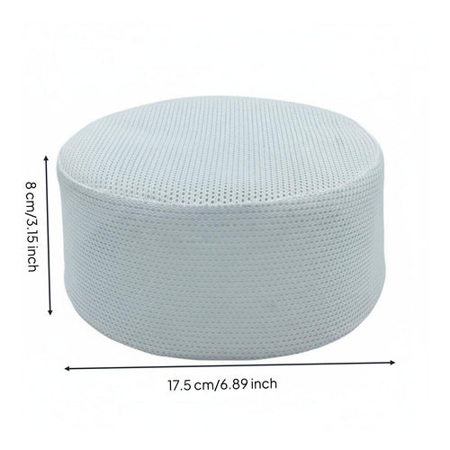Mesh Muslim Cap, Lightweight Breathable Men's Prayer Hat for Restaurant