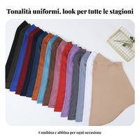 Four Seasons Milk Silk Headscarf, Plain Color, Lightweight, Outdoor Prayer