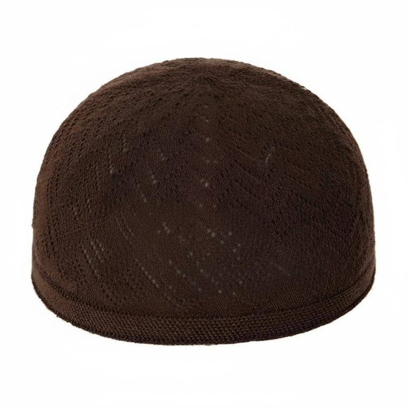 Muslim Prayer Hat, Breathable Kufi Cap, Thin Knit Hat for Men