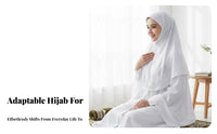 Malaysia Prayer Hijab, Crystal Linen Scarf, Elegant Turban, Crystal Bead Decor