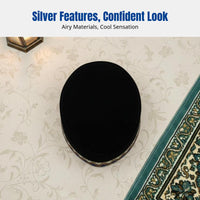 Stylish Embroidered Muslim Cap, Hard Flat Top, Breathable Prayer Hat