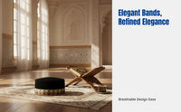 Stylish Embroidered Muslim Cap, Hard Flat Top, Breathable Prayer Hat