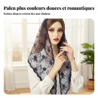 Lace Bridal Headscarf for Women, Stylish Scarf, Wedding, Photoshoot