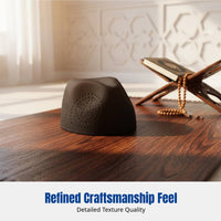 Ethnic Hollow Openwork Islamic Prayer Cap, Unisex, High Top, Breathable, Autumn Style