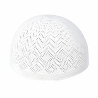 Men's Prayer Kufi, Lightweight Mesh Knit Cap, Islamic, Adjustable