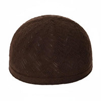 Arab Style Knitted Kufi Cap for Men, Lightweight Breathable Multi-Color