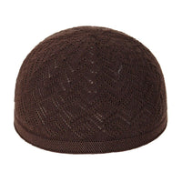 Thin Knit Kufi Cap, Breathable, Adjustable, Muslim Prayer Hat