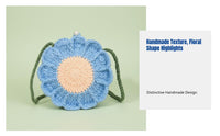 Handmade Crochet Small Bag, Floral Yarn Purse, Sweet crisp design, 2025 Trend