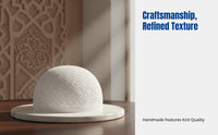 Breathable Thin Kufi Cap, Knitted Muslim Prayer Hat for Men, Mesh Design