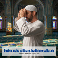 Breathable Thin Kufi Cap, Knitted Muslim Prayer Hat for Men, Mesh Design