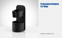 Water Bottle Holder Compatible with Bogg Bag, Side Organizer, Black Oxford, Strap Attachment, Travel Use