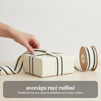 Striped Webbing, Red Cream, Gift Wrap, Apparel, Bag Trim Tape