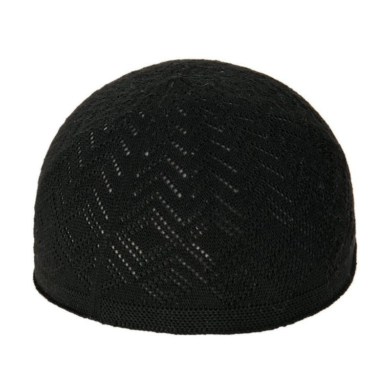 Men's Thin Kufi Cap, Breathable Knitted Muslim Hat, Adjustable