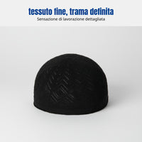 Men's Thin Kufi Cap, Breathable Knitted Muslim Hat, Adjustable