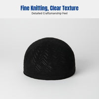 Men's Thin Kufi Cap, Breathable Knitted Muslim Hat, Adjustable