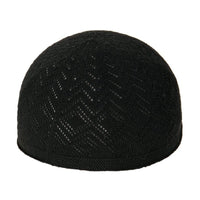 Men's Thin Kufi Cap, Breathable Knitted Muslim Hat, Adjustable