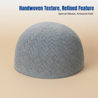 Muslim Prayer Knit Kufi Cap, Ethnic Style, Breathable, Men, Adjustable
