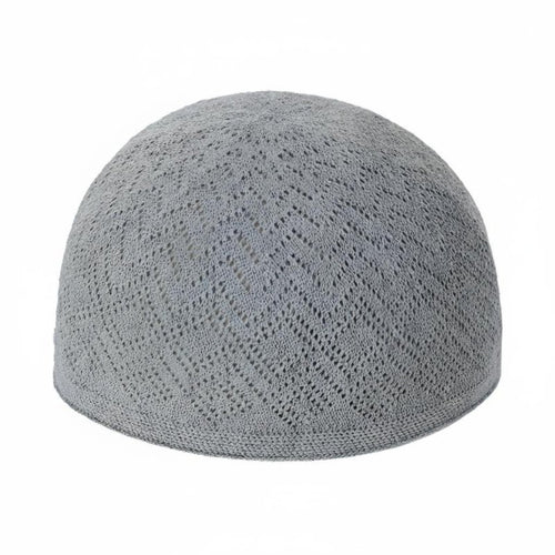 Muslim Prayer Knit Kufi Cap, Ethnic Style, Breathable, Men, Adjustable