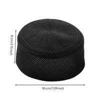 Men's Thin Mesh Muslim Hat, Summer, Breathable, Flat Top