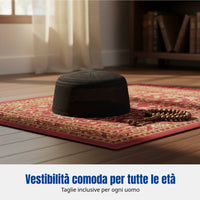 Men's Thin Mesh Muslim Hat, Summer, Breathable, Flat Top