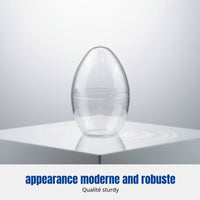 Travel Makeup Sponge Holder, Clear Eggshell Shape, Breathable Dustproof Cover