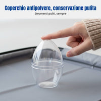 Travel Makeup Sponge Holder, Clear Eggshell Shape, Breathable Dustproof Cover