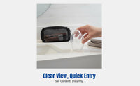 Travel Makeup Sponge Holder, Clear Eggshell Shape, Breathable Dustproof Cover