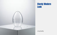 Travel Makeup Sponge Holder, Clear Eggshell Shape, Breathable Dustproof Cover