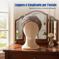 Lace Turban Hat, Elderly Hair Cover, Thin Summer Headscarf, Random Pattern