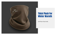 Windproof Thermal Face Cover, Fleece Lined Neck Warmer, Outdoor Cycling Ski Scarf for Men and Women, Winter Cold Protection