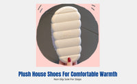 Cartoon Bunny Kids Indoor Slippers, Plush Warm Soft Sole, Non-Slip, Cute Home Shoes for Boys and Girls
