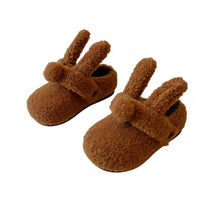 Unisex Kids Bunny Fuzzy House Shoes, Snug Plush, Winter Indoor Outdoor