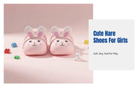 Cartoon Bunny Kids Clogs, Soft Foam Slip-Resistant Sandals, Breathable Summer Footwear for Girls, Toddlers