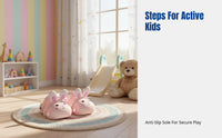 Cartoon Bunny Kids Clogs, Soft Foam Slip-Resistant Sandals, Breathable Summer Footwear for Girls, Toddlers