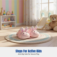 Cartoon Bunny Kids Clogs, Soft Foam Slip-Resistant Sandals, Breathable Summer Footwear for Girls, Toddlers
