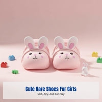 Cartoon Bunny Kids Clogs, Soft Foam Slip-Resistant Sandals, Breathable Summer Footwear for Girls, Toddlers
