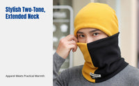Fleece Full Face Balaclava, Windproof Cover, Thermal Neck Gaiter, Unisex Cycling Ski Headwear