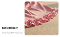 Frill Hem Lace Hijab, Malay Sheer Fabric, Girls Headscarf, Middle East, Saudi Style