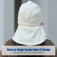 Winter Warm Balaclava Hat, Face Cover, Neck Scarf, Women's Cycling, Windproof, Cold Protection, Integrated Design