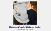 Winter Warm Balaclava Hat, Face Cover, Neck Scarf, Women's Cycling, Windproof, Cold Protection, Integrated Design