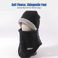 Winter Warm Balaclava Hat, Face Cover, Neck Scarf, Women's Cycling, Windproof, Cold Protection, Integrated Design