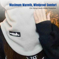 Winter Warm Balaclava Hat, Face Cover, Neck Scarf, Women's Cycling, Windproof, Cold Protection, Integrated Design