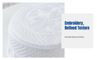 Men's Summer Embroidered Muslim Prayer Cap, Breathable Mesh Flat Cap, Traditional Islamic Headwear