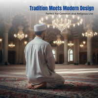Men's Muslim Prayer Cap, Embroidered Cotton Round Hat, Hui Ethnic Style, Multiple Colors, Traditional Worship Headwear